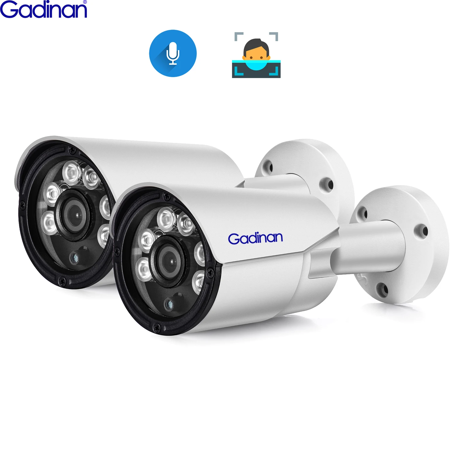 IP-камера видеонаблюдения Gadinan 4 МП POE H.265 IP66 | Безопасность и защита