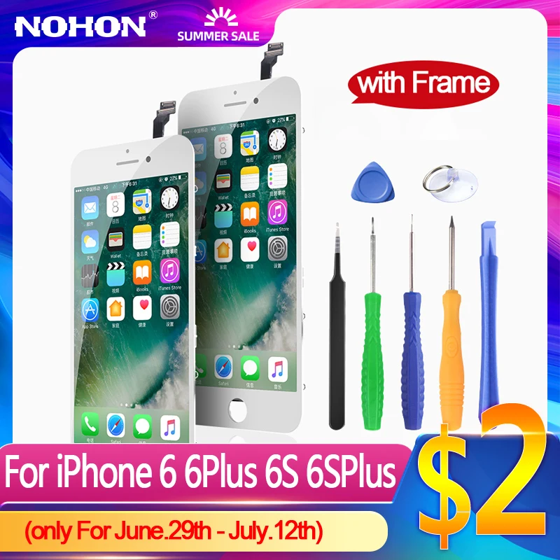 Экран NOHON для iPhone 6 6S ЖК дисплей Plus оригинальная замена 3D Сенсорное стекло