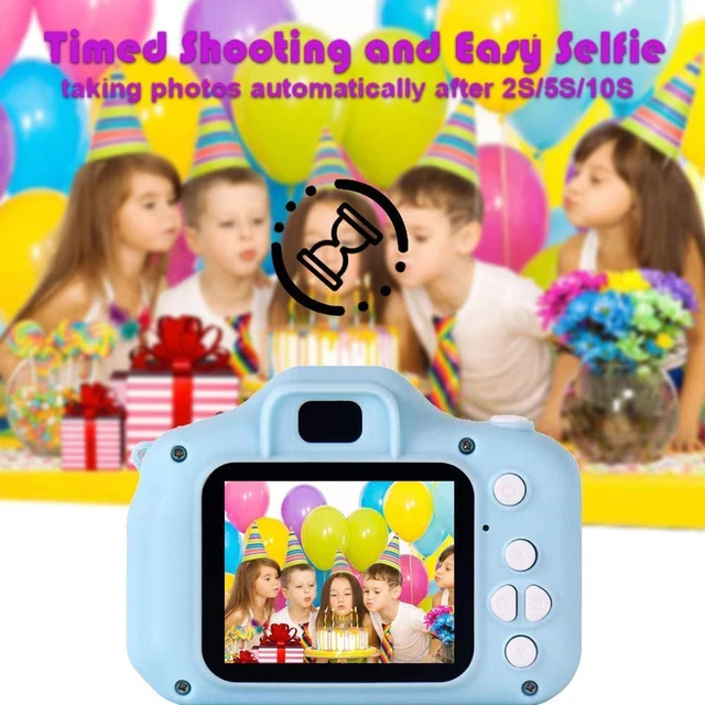 Children Kids Camera Portable Selfie Digital Video Recorder with 32GB Memory Card Toy for Girls Boys Xmas Birthday Gifts 2