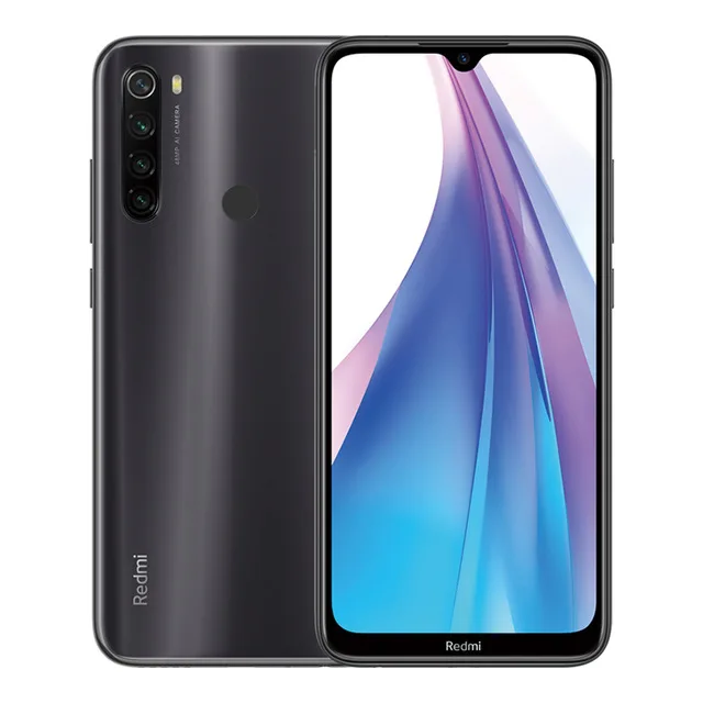 Grey Смартфон Xiaomi Redmi Note 8T с глобальной версией, 4 ГБ, 64 ГБ, Восьмиядерный процессор Snapdragon 665, четырехъядерный процессор 48 МП, 4000 мАч, Поддержка NFC - Цвет: Grey