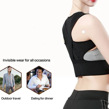 

Kids Adults Posture Corrector Breathable Shoulder Hunchback Correction Brace Belt Strap MSU88