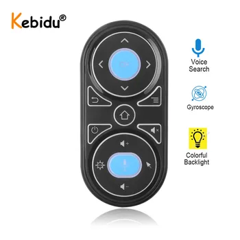 

Voice Search G11 Air Mouse Backlit Gyro Microphone RGB Remote Control IR Learning 2.4G Wilress Rechargeable Remote For TV Box