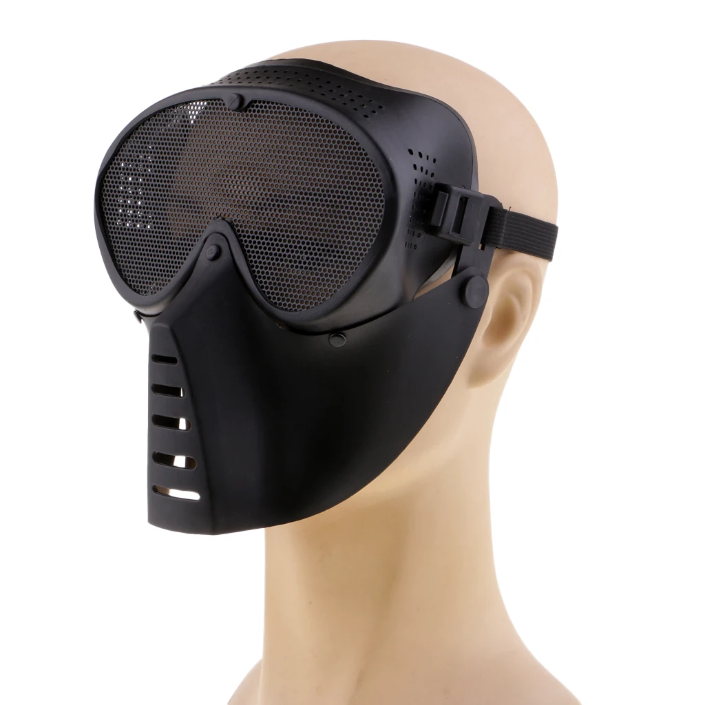 

Full Face Protective Mask Metal Mesh Goggles Eye Protection for Shooting Hunting Cycling Motorcycle