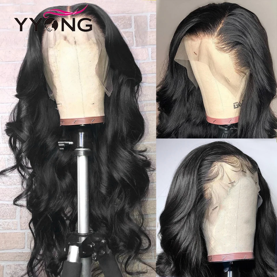 YYong Body Wave Lace Front Wigs 150% Density Lace Front Wigs Low Ratio