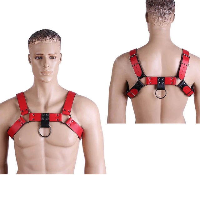 Fashion Men Body Leather Harness Shirt Top Bondage Chest Tape Rave Party  Club Wear Adjustable Gay Harness Fetish Outfits For Men - AliExpress