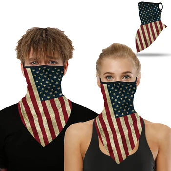 

Triangle Mask Stars Striped Earloop Protective Mask Fabric Anti-pollution Breathable Cloth Face Mask Filter Fashion Face Cover