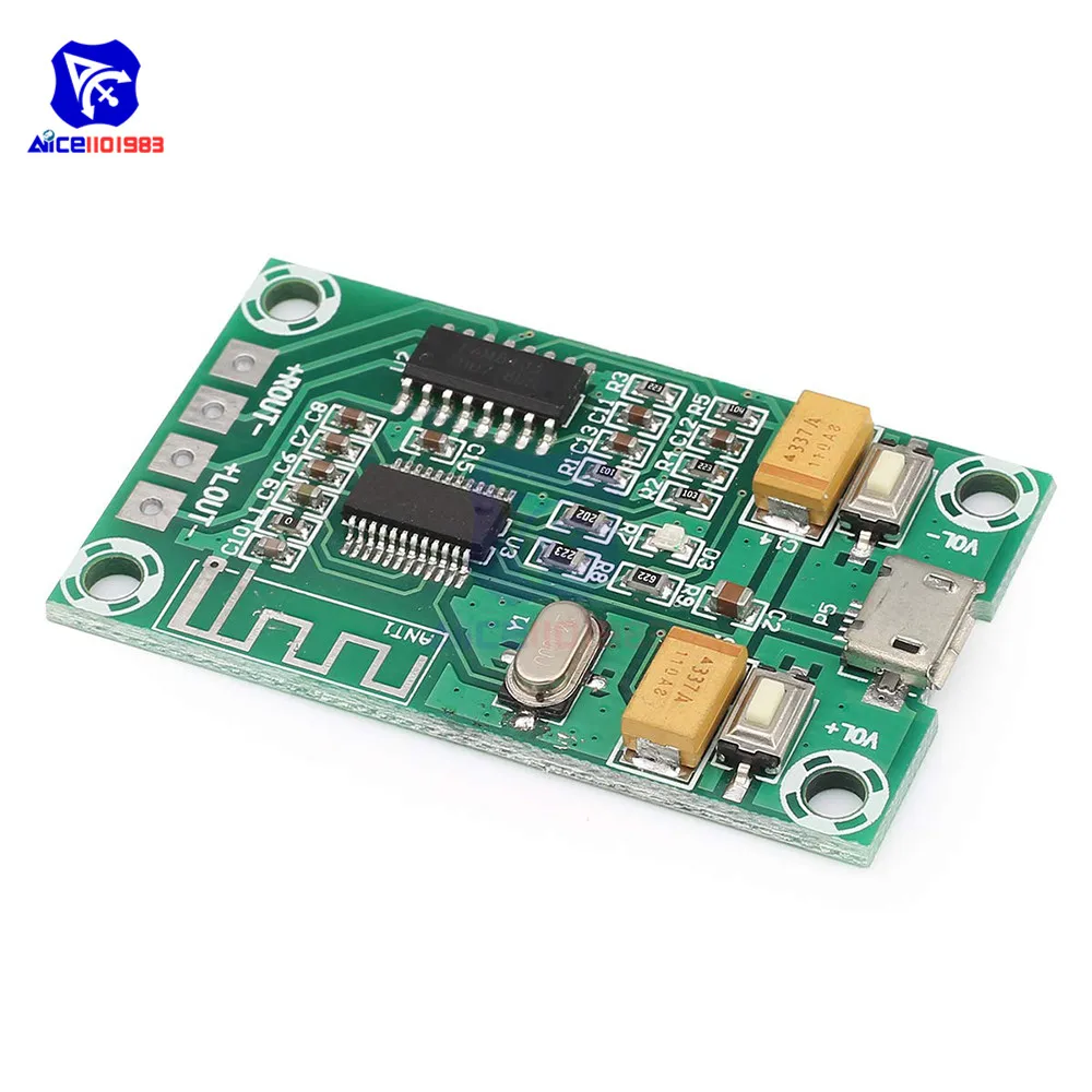

diymore PAM8403 Digital Stereo Amplifier Module Dual 3W 2 Channel Class D Audio Amplifier Board