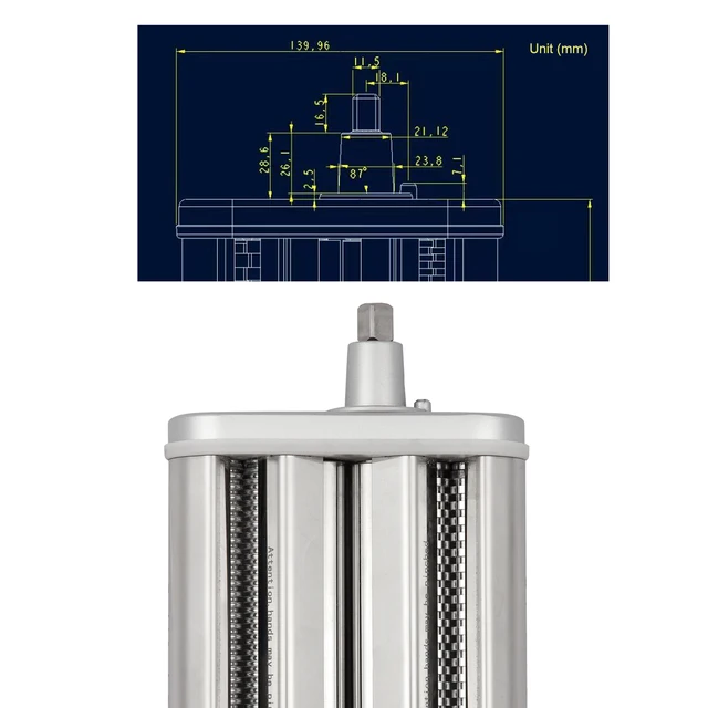 Tésztakészítő Készlet Cseréje A Kitchenaid Állvány Keverőhöz Tésztahártya Tészta Fettuccine Cutter Kiegészítők Konyha Szerszám - Image 5