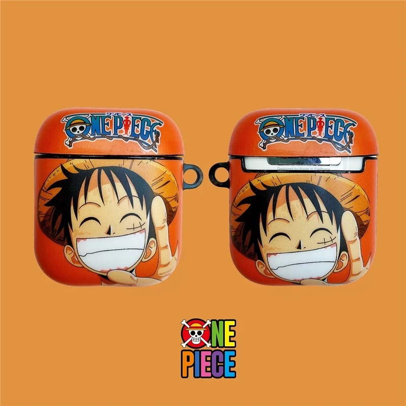 Мультфильм one piece Луффи Зоро ace чехол Bluetooth беспроводной Чехол для гарнитуры для Apple Airpods pro 3 2 модные милые наушники мягкий чехол - Цвет: for Airpods 2 1