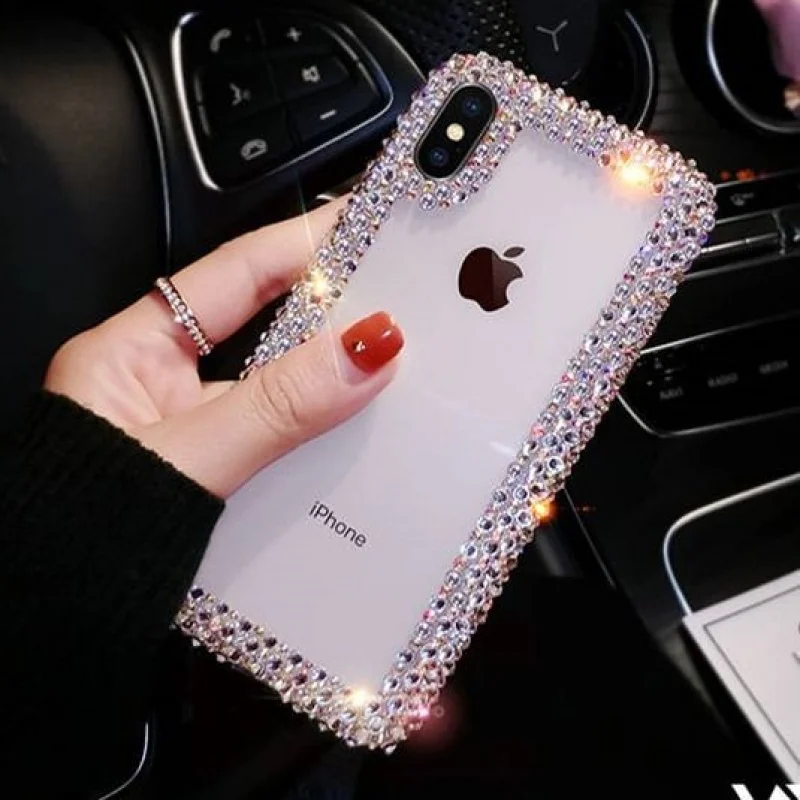 Роскошный модный чехол для телефона с кристаллами и бриллиантами Iphone 11 Pro Max