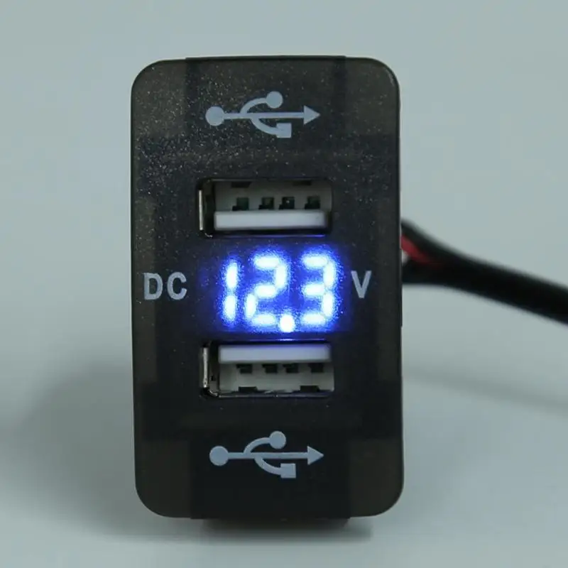 Автомобильное зарядное устройство с двумя USB портами 12 В 24 до 5 4 2 А|Зарядные