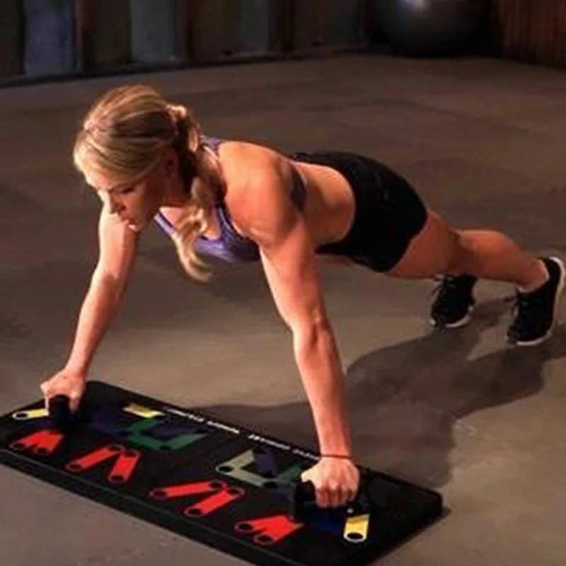 9 в 1 Push Up стойки доска универсальные для фитнеса инструменты для мужчин и женщин бодибилдинг exerciseтренировочный фитнес домашняя экипировка мужчин t