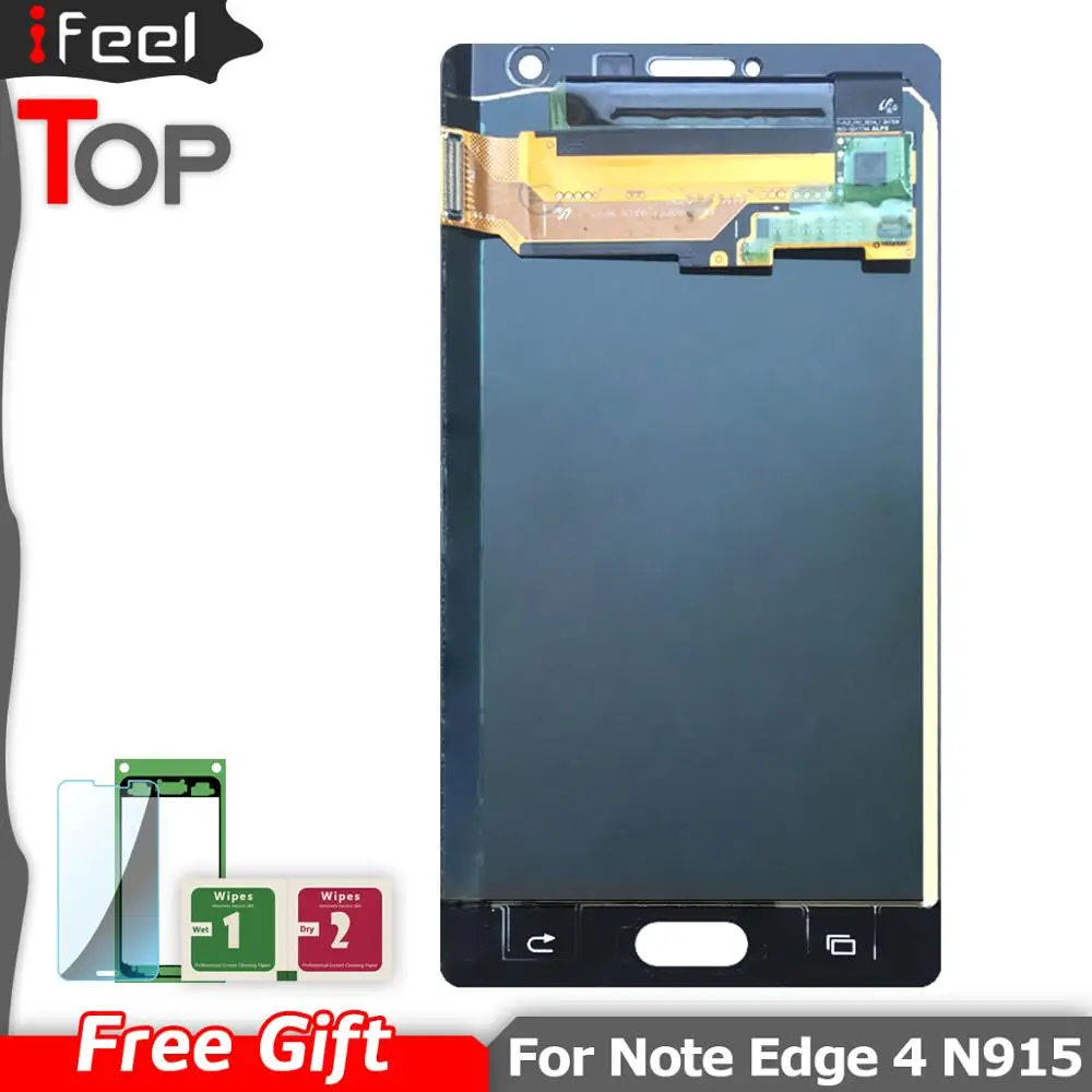 100% протестированный ЖК-дисплей для Samsung Galaxy Note 4 Edge N915 N9150 N915F с сенсорным экраном и