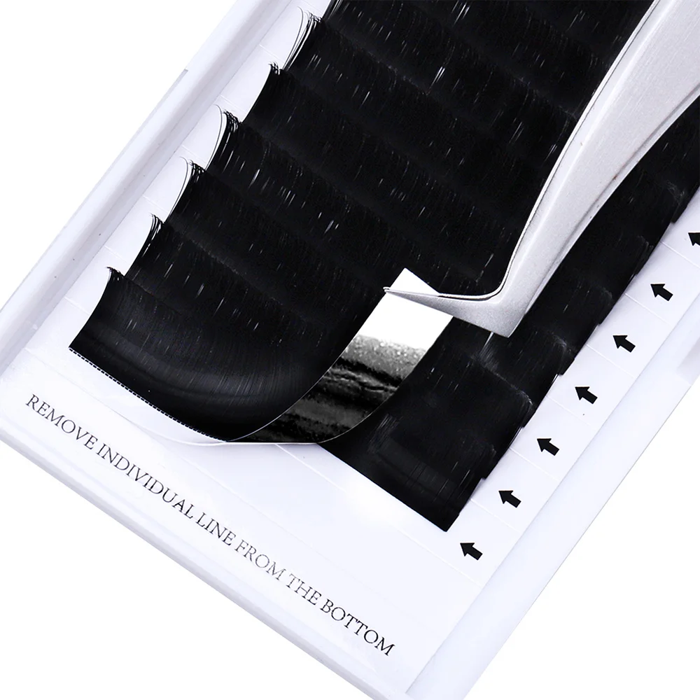 Ресницы для наращивания Easy Fanning 0 05 толщина супер мягкие автоматические цветущие