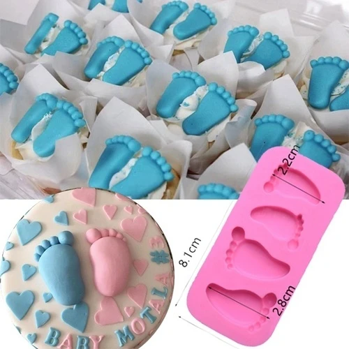 Moule A Gateau En Silicone Outil De Decoration De Cuisine Pour Pied De Bebe Fondant Au Chocolat Ustensiles De Cuisson Moule De Pate A Pudding Aliexpress Maison Animalerie