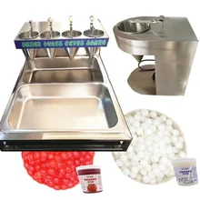 Round Tapioca pearl maker milk tea bursting beads forming machine for jelly popping boba making molding machine