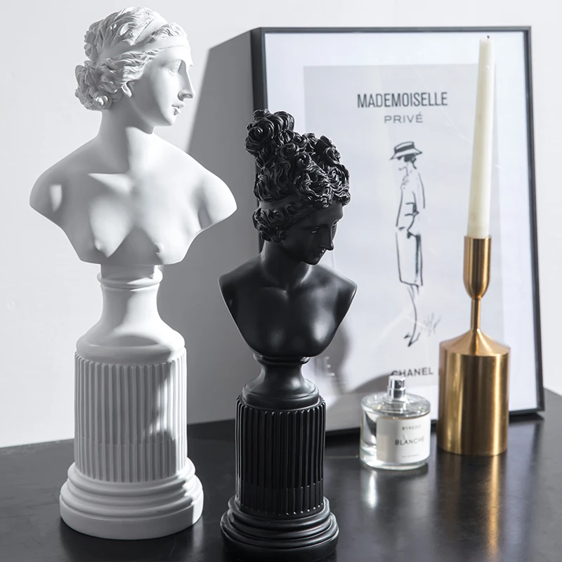  INS Style Nordic Home Modern Creative Living Room Bedroom Desktop Arrangement Venus Character Head  - 4000313296976