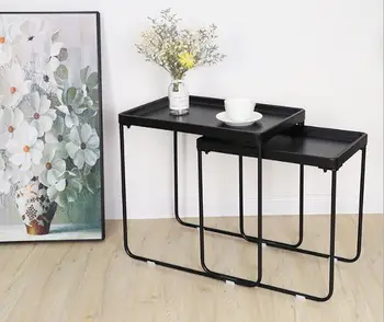 

wrought iron coffee table sofa side tea table bedroom rectangular storage table