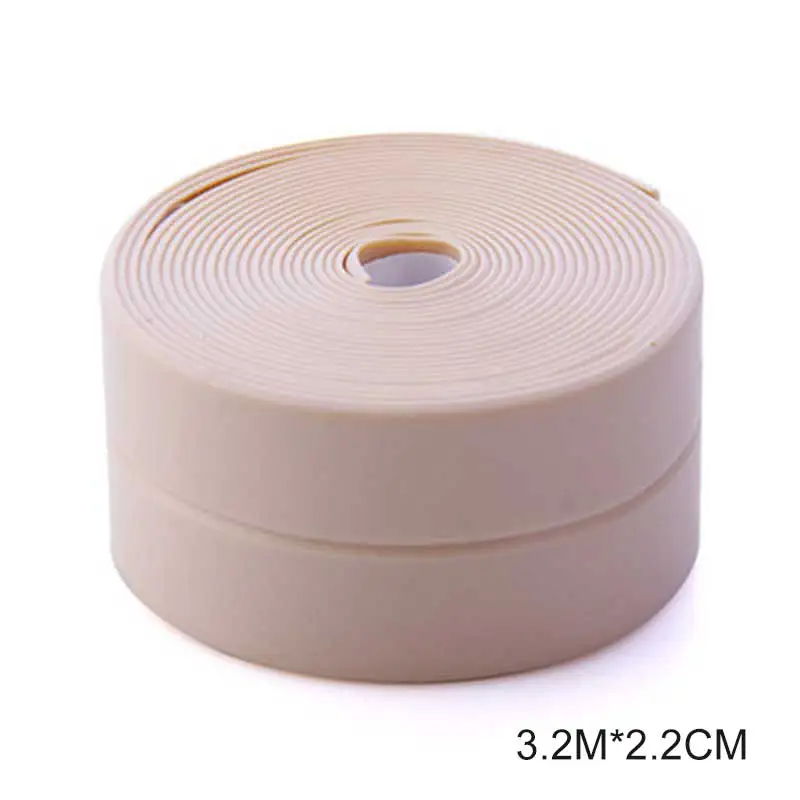 Самоклеящаяся лента для ванной, ванной, душевой, туалетной, кухонной стены, герметичная водостойкая клейкая лента YU-Home - Цвет: 3.2Mx2.2cm