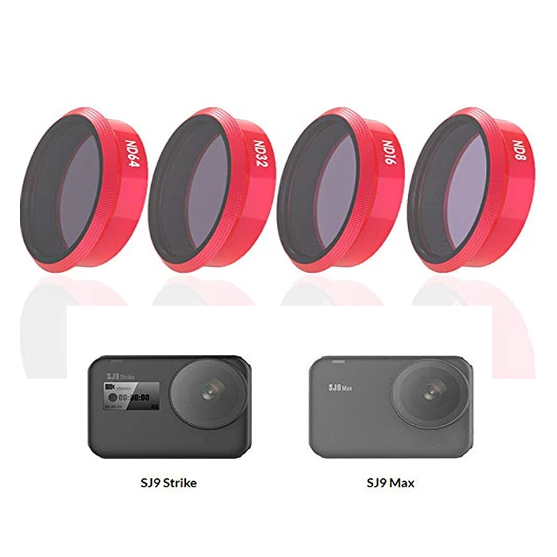 Для SJCAM SJ9 Max/Strike экшн-камеры фильтры для объектива UV/CPL/ND2/ND4/ND8 для SJ4000X Дайвинг фильтр Защитная крышка аксессуары