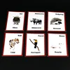 Children Montessori French/English Animals Word Learning Card Flashcards Games Puzzles for Kids Baby Juguetes Educativos Toy 3