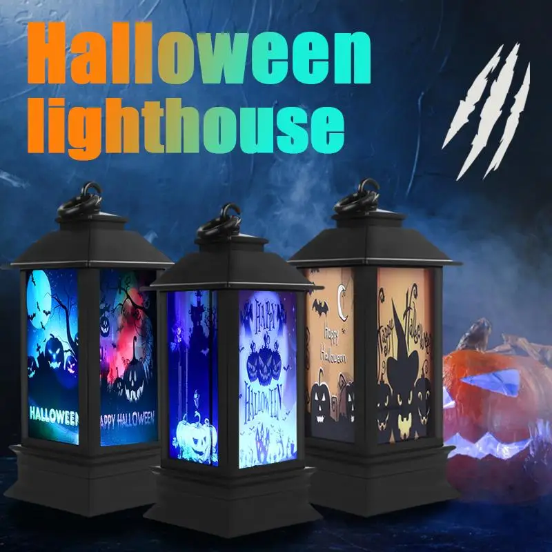 Pumpkin Light Pumpkin Lamp Halloween LED Skeleton Bat Kids Home Decor Witch New Year Gift Hanging Lantern Creative Garden Party