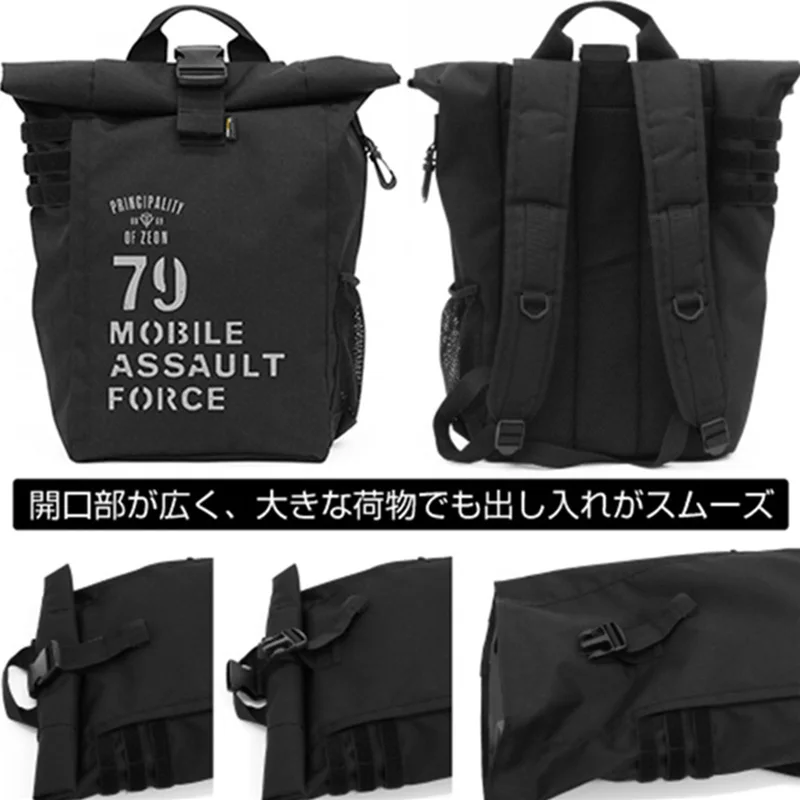 

Principality Of Zeon 79 Mobile Assault Force Cosplay Canvas Backpack Students Shoulders Bag Schoolbags Laptop Bags