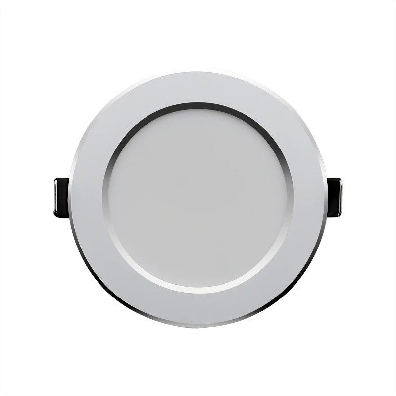 LED Downlight 7W 9W 12W 15W 18W 21W Round Recessed Lamp AC 220V Down Light 240V Home Decor Bedroom Kitchen Indoor Spot Lighting - Испускаемый цвет: Silver side