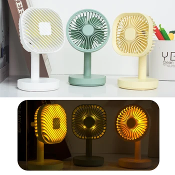 

2020 New Summer Fan USB Charging Led Night Light Desk Fan Mini Fan Portable Fan Charging Small Fan Office Outdoor Travel Home