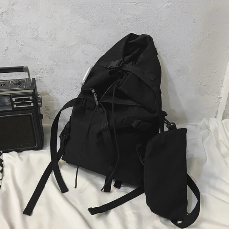 AELFRIC, мужской и женский рюкзак в стиле хип-хоп,, Ретро стиль, корейский стиль, уличная одежда, Harajuku, мужские рюкзаки, вместительные функциональные сумки