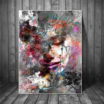 

Abstract Girl Wall Paintings Print On Canvas Wall Art Prints Graffiti Art Prints Modern Pop Art Wall Pictures For Living Room