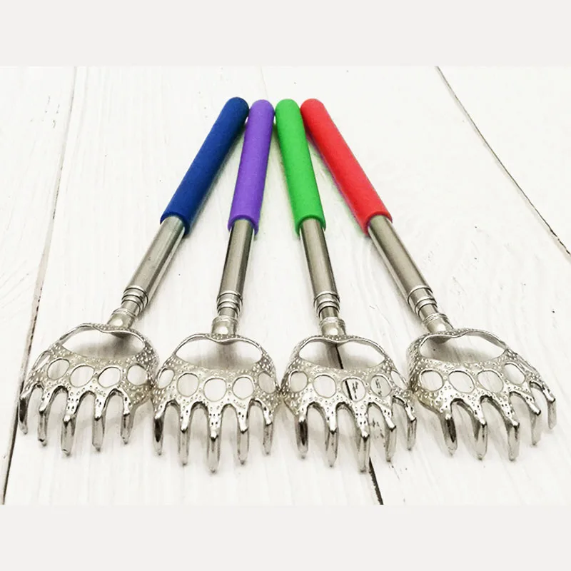 NEW Portable Back Telescopic Anti Itching Massager Random Color Claw Back Scratcher Massage Telescopic Itch Scratching 21-58CM