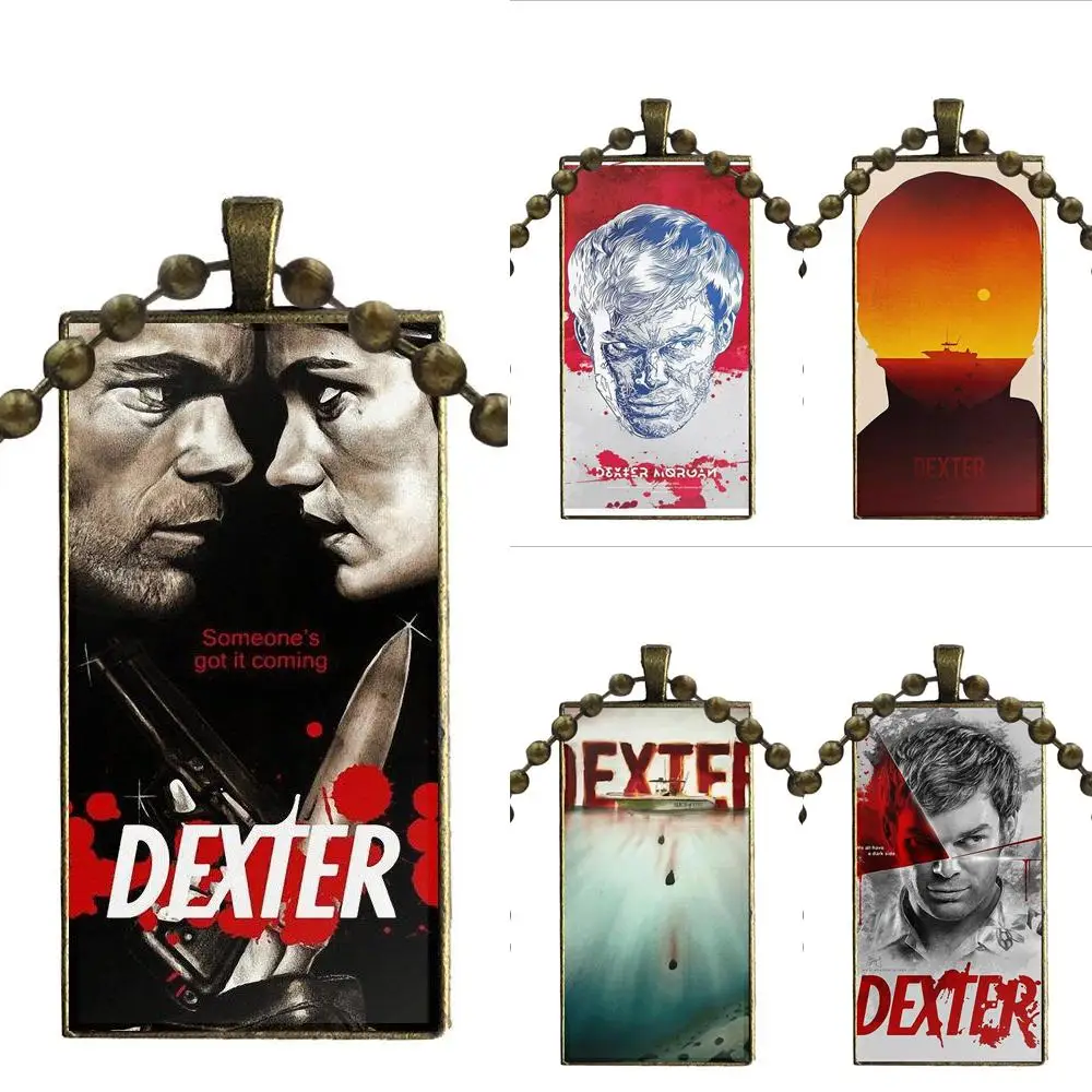 Dexter Morgan плакат для женщин дети ожерелье с бронзовым покрытием стекло кабошон