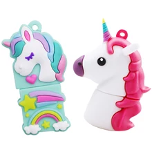 Мультяшный флеш-накопитель в виде единорога, 64 ГБ, 32 ГБ, Usb флеш-накопитель, милая лошадь, флешка, 4 ГБ, 8 ГБ, 16 ГБ, карта памяти, u-диск, подарок, usb ключ