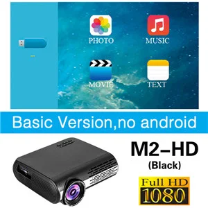 ALSTON M2/M2W FULL HD 1080P светодиодный проектор домашний мультимедийный проектор на выбор Android Версия WiFi HDMI USB Видео 1080 Bluetooth Proyector