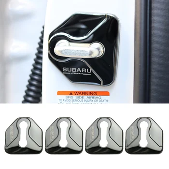 

Car Accessories Door Lock buckle Cover Protector Sticker for Subaru Forester Outback Legacy Impreza LIBERTY XV Door lock cover