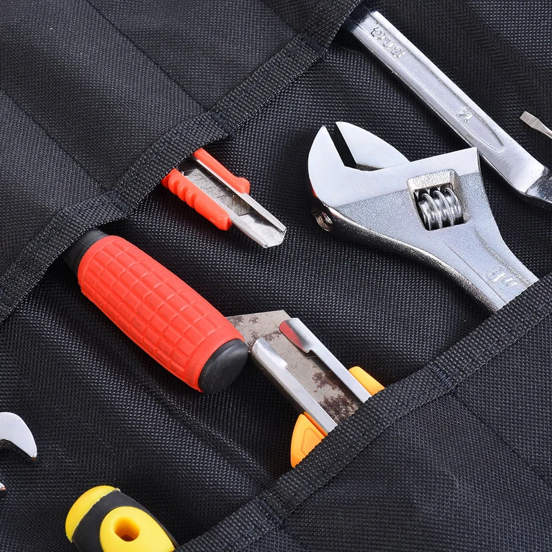 Multifunction Roller Tool Bags Oxford Canvas Practical Handles Bags Chisel Electrician Carrying Toolkit Instrument Package Case small tool pouch