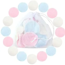 Бамбуковые подушечки для снятия макияжа 16 шт. мягкие бархатные подушечки для ухода за кожей лица салфетки из бамбукового волокна подушечки для макияжа# Zer