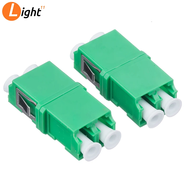 

50PCS Fiber Optic LC/APC SM SC Type Duplex Flange Coupling Carrier Class Fiber Adapter