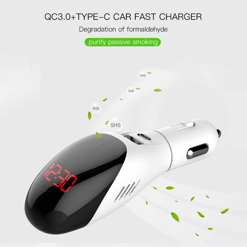 Hkhuibang USB Автомобильное зарядное устройство Быстрая зарядка QC 3,0 зарядное устройство для телефона iPhone Xiaomi samsung huawei Быстрая зарядка USB C type-C зарядное устройство