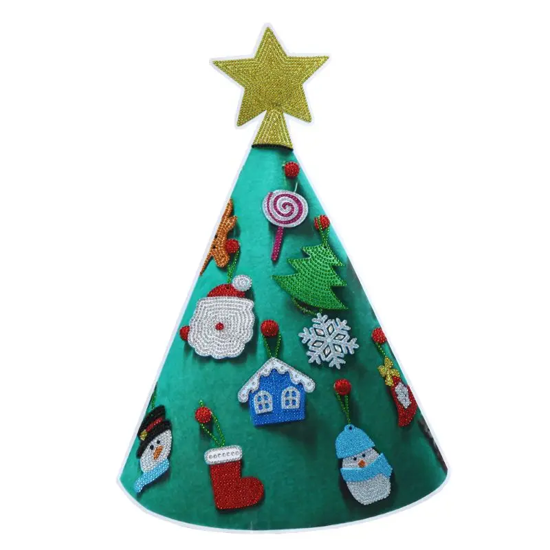 

Christmas Diamond Painting Number Kits Windows Wall Sticker Arts Craft for Home Q6PE