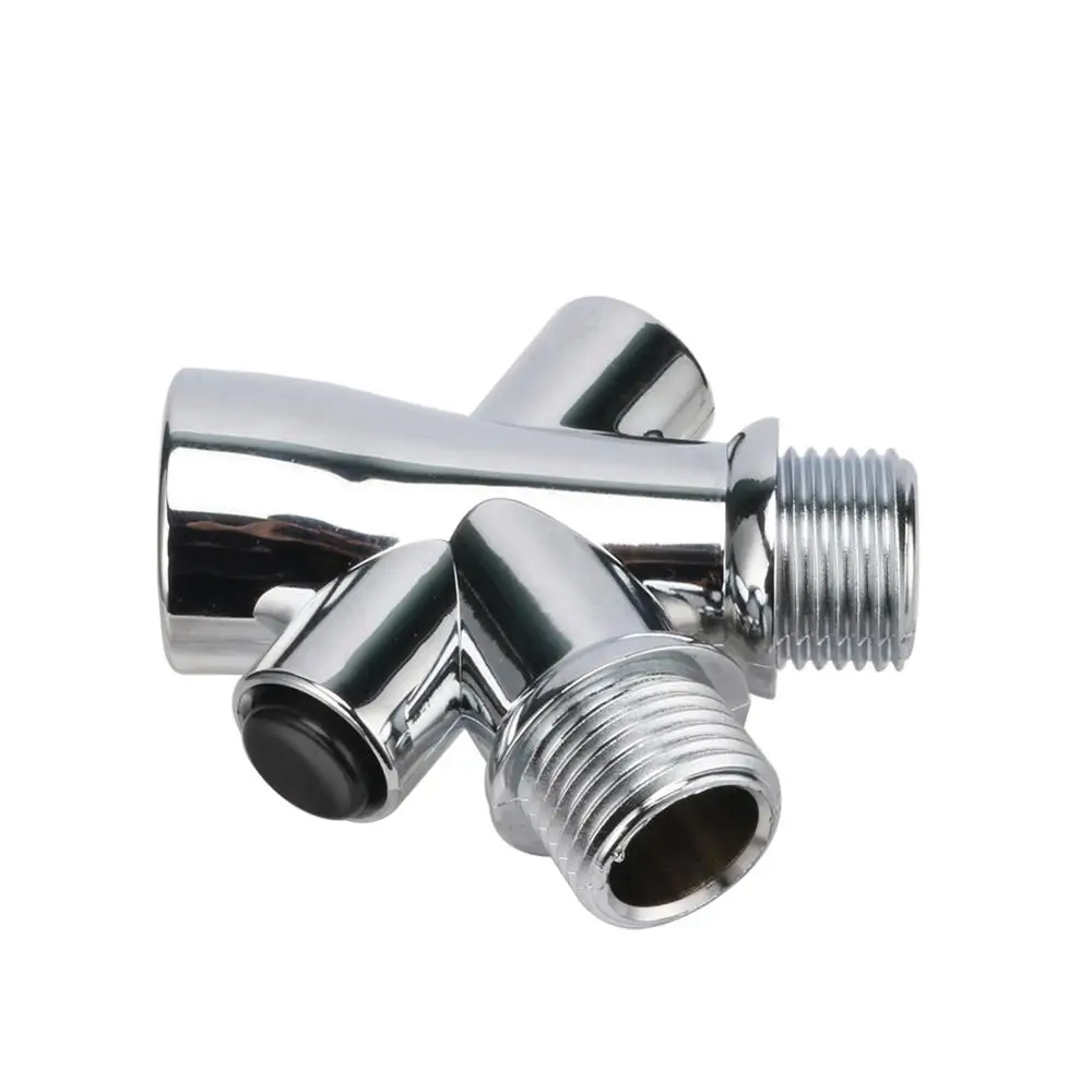 Shower Head Water Splitter Water Separator Adapter 1/2" Male Outlet Female Inlet 3 Way Plastic Diverter Bathroom Fittings 1 Pc shower head,handheld shower head