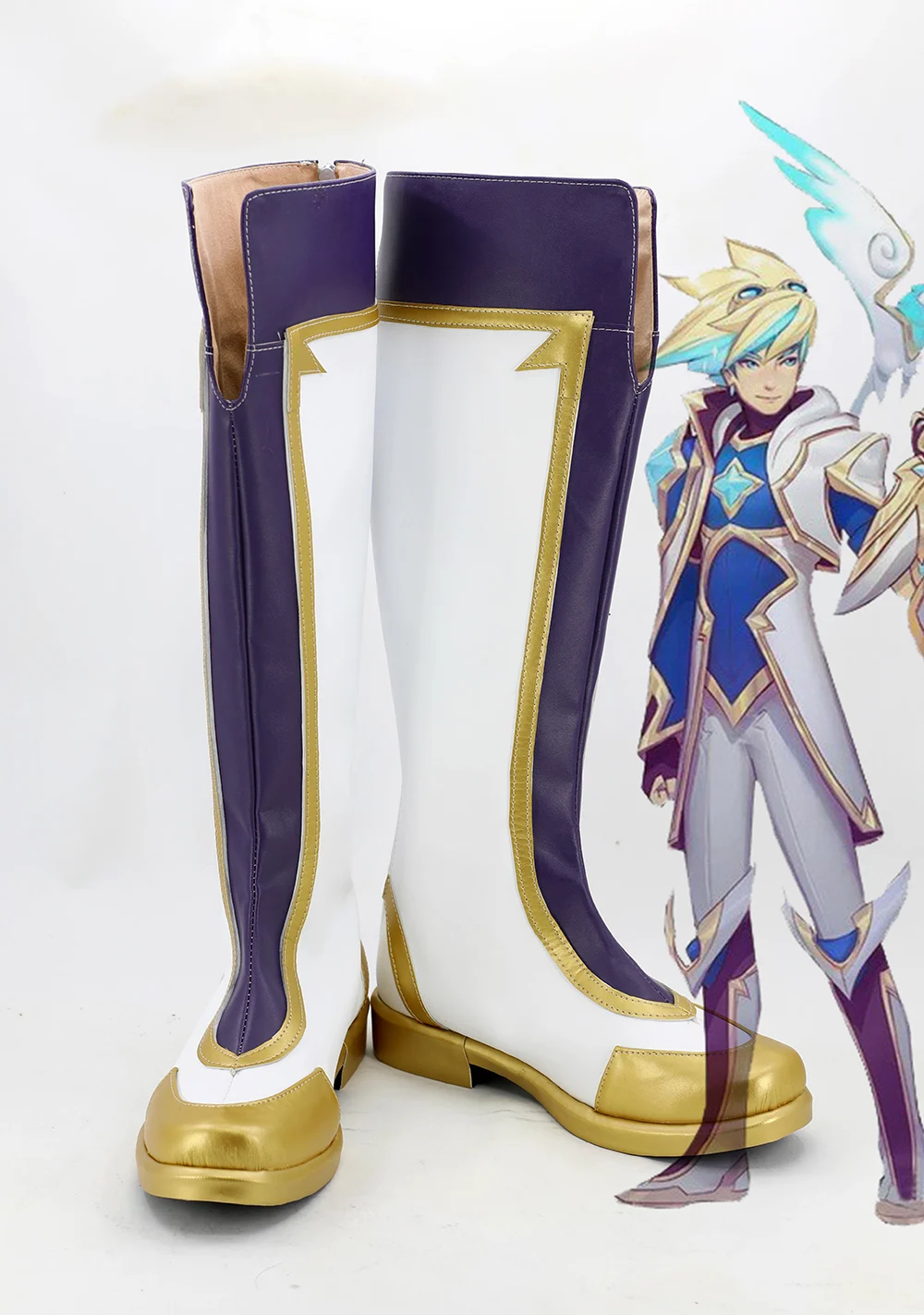 LOL Star Guardian Ezreal Cosplay Boots Shoes Custom Made | Тематическая одежда и униформа