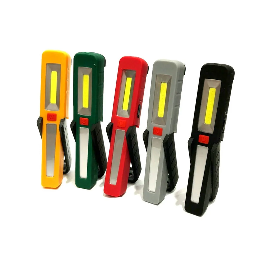 2 In 1 Chargeable Flashlight Floodlight 3 Mode COB LED Hand Torch Camping Magnetic Work Light Inspection Repairing Lamp Lantern