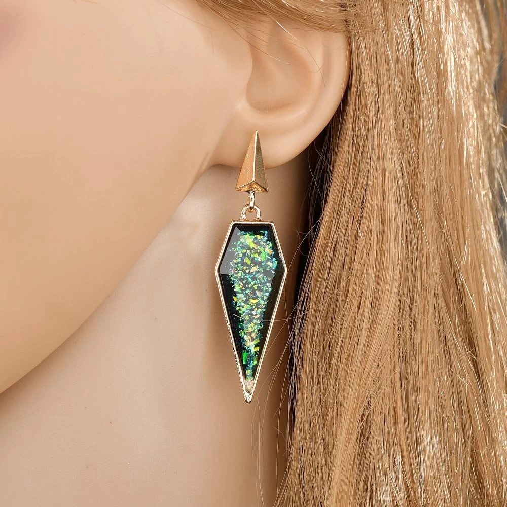 1Pair Long Geometric Earrings Cross-Border Jewelry Retro Ladies Fashion Aretes Female Ear Rings Accessories | Украшения и