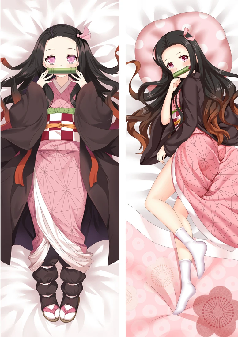 Обувь для косплея; аниме «Демон» убийца: Kimetsu без Yaiba кохау Shinobu камадо Nezuko обниматься тела Чехол Dakimakura тела подушку Чехол