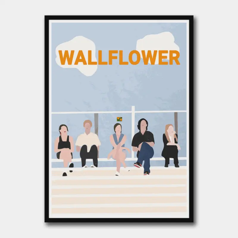 The Perks of Being a Wallflow classic film White Coated Paper Poster Cafe bar decorative painting Frameless