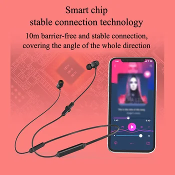 

Sports Bluetooth5.0 Headset Q5 Neck Hanging Earphones Wireless Waterproof 3.7V Rechargeable Lithium Battery