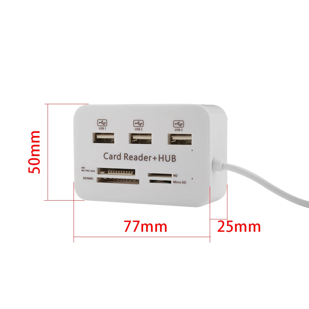 Usb-хаб 3,0 Мульти USB 3,0 концентратор разветвитель 3 порта кардридер мульти usb-хаб супер скорость микро хаб для компьютера аксессуары