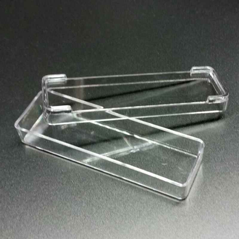 

Rectangular Plastic Clear Storage Box Jewelry tool Container Case Organizer Case